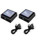 vskikris LED Crystal Display Base - 6-Color Touch Light for 3D Glass Art, Home Decor & Gift Display (2.68x2.68in ABS Platform) Set of 2