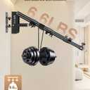 Professional Ring Light Wall Mount, 44.5" Adjustable Boom Arm Stand for Photography Lighting Studio, Triangle Camera Wall Mounting with Heavy-Duty 3kg Capacity, Ideal for Salon, Tattoo & Barber Shop