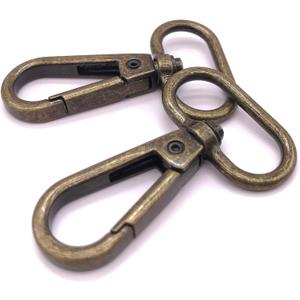 Swivel Lobster Clasps Push Gate Snap Hook Clasp 1" Swivel Hooks for Purse Making Lobster Clasp Swivel Snap Hooks Clips Pack of 15 (Antique Bronze)