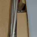 TONIAL Curtain Rods for Windows 28 to 48 Inches, Telescoping Splicing 3/4 Curtain Rod 32 to 43 Inch, Decorative Single Drapery Rod with Acrylic Finial, Nickel