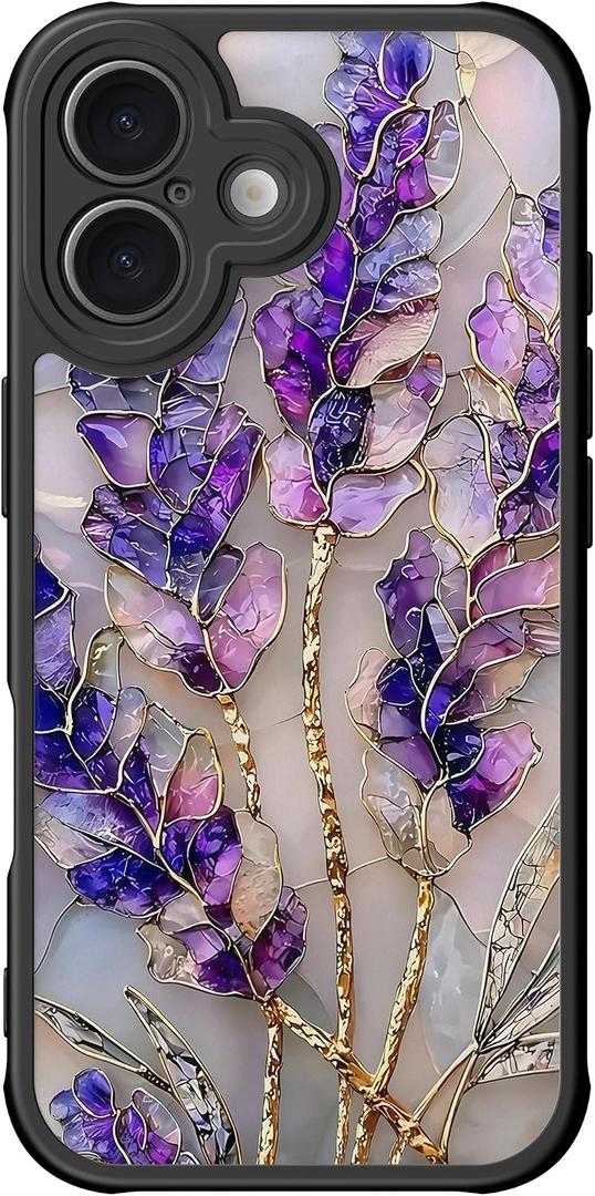 DEENAKIN for iPhone 16 Case Cute,Aesthetic Floral Hard Shell Cover | Compatible with Magsafe,Trendy Unique Cool Retro Western Coquette Protective Slim Phone Cover for Women Girls