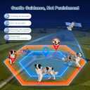 GPS Shapeable Wireless Dog Fence, Custom Boundary for Irregular Yards No Dig, Standalone, Waterproof (Black, 1 Collar)