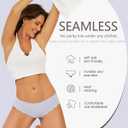 2 x UNDER THE SEA Seamless Underwear for Women Cheeky Low Rise Scalloped Edge Hipster No Show Bikini Panties S-XL