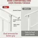 Hand Rails for Outdoor Steps，Stair Handrail & Indoor Stair Railing Kit，Railings for Outdoor Steps for Fence & Outdoor Steps (2, White-with Balusters, 3 Step)