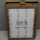 kennethan 11x14 Picture Frame Rotten Brown 2 Pcs Wooden Frame can Display 8x10 Picture with Mat or 11x14 Without Mat on the Wall For home decoration,holiday gift