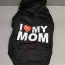 Dog Sweaters Hoodies for Large Dogs Security Ultra-Soft Fleece Dog Sweatshirt Cold Weather Pet Winter Clothes with Pocket for Small Medium Large Dogs (L (Back: 19.2",Chest: 27.6"), I Love My MOM)