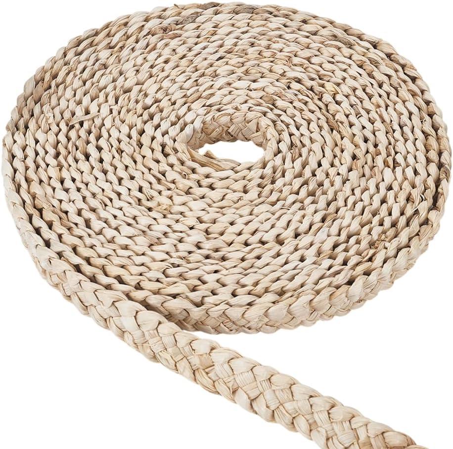 FINGERINSPIRE 10.9 Yards Linen Straw Ribbon for Hat Making, 0.9 Inch Wide, Beige, Rustic, Letter Print, Casual Occasion FINGERINSPIRE 10.9 Yards Linen Straw Ribbon for Hat Making, 0.9 Inch Wide, Beige, Rustic, Letter Print, Casual Occasion