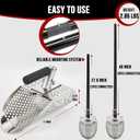 Sand Scoop for Metal Detecting, Stainless Steel Metal Detector Scoop, Sand Sifter for The Beach with Long Fiberglass Handle, Metal Detector Accessories, Metal Detecting Shovel, Sand Flea Rake