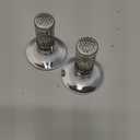 Bathroom Sink Drain Strainer,Universal Pop-Up Sink Stopper Hair Catcher, Anti-Clog Stainless Steel Drain Filter Basket, Removable Sink Drain for Bathroom Sink Stopper Replacement (Silver-2pack)