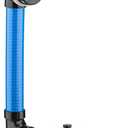 (1 Pack) Yariwiz 1-1/2" Matte Black Bathtub Tub Drain Kit Blue Elastic Tube Bath Waste Overflow Drain Tube Assembly with Universal Lift & Turn Bathtub Drain and Overflow Faceplate Matte Black