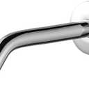 OFFO Shower Arm with Flange, 10 in Wall Mount Replacement Angle Shower Head Arm Wall-Mounted For Fixed Shower Head & Handheld Showerhead, Chrome