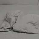 Amazon Basics Lightweight Super Soft Easy Care 3 Piece Microfiber Bed Sheet Set with 14-Inches Deep Pockets - Twin XL, Gray Crosshatch