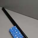 Umbra Loop Curtain Rod for Window, Black Curtain Rod, Durable, 42-120 inches, Matte Black