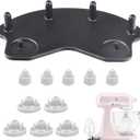 Patent PendingStand Mixer Attachment Holders, Compatible with Kitchenaid Mixer & KitchenAid Flat Beater, Kitchen Accessory Organizer, Accessories for Storing Dough Hooks,Flat & Flex Edge Beater