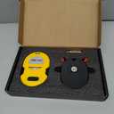 PREXISO Multi Surface Laser Level LED Light Vial, 30Ft Horizontal & Vertical Line Laser with Wall Mount Base, 2 Pins, 10 Sticker, 2 AA Batteries for Hanging Frames & Picture, Construction Wall Writing