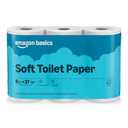 Amazon Basics 2-Ply Soft Toilet Paper, 6 Rolls (1 Pack of 6), Equivalent to 37 Regular Rolls, Packaging May Vary And Perchament paper