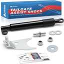 ARANA Tailgate Assist Shock for 1999-2006 Chevy Silverado & GMC Sierra 1500 2500 3500HD include 2007 Classic 1500 Models, Heavy Duty Tail Gate Soft Open Accessories Hydraulic Strut Damper Kit, Silver