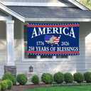 3 Ply 250 Anniversary USA Flag 3x5 Double Sided 250 Merchandise Decorations 250th Year American Anniversary Flag 4th of July We The People 1776 Patriotic American Flags for Outside Banner