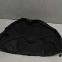 Vomgomfom 20 inch Drawstring Makeup Bag Open Flat,Waterproof Magic Cosmetic Pouch for Women (H-Black)