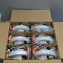 12 Pack 5/6 Inch LED Can Lights with Night Light, Metal 5CCT Retrofit Recessed Lighting Selectable 2700K-6000K Dimmable, 12W=75W, 1200LM Downlight with Metal Smooth Trim - ETL and Energy Star (5CCT+NT-WH)