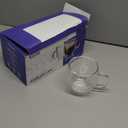 Stylusella Double Wall Glass Espresso Cups 5oz/150ml, 1 Pack, Thermo Insulated Borosilicate Glass Cups with Handle
