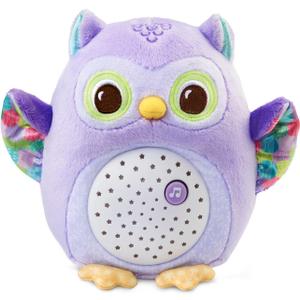 VTech Baby Glow Little Owl Sleep Soother with Cry Sensor, Music and Nature Sounds, Purple