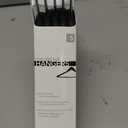 ClosetSelect Velvet Hangers, Black  5 Set