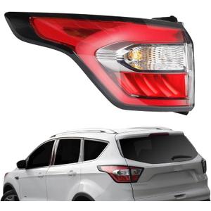 Dasbecan Left Driver Side Tail Light Assembly with Bulb Compatible with Ford Escape Kuga 2017 2018 2019 Brake Rear Lamp