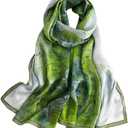 MEISEE 100% Mulberry Silk Long Scarf for Women Large Oblong Sunscreen Shawls Wraps Neck Headscarf Hair Wraps Gift Packed