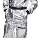 Morph Astronaut Costume Adult, Space Suit Men, Mens Halloween Costume Astronaut Suits, Nasa Space Suit Adult (X-Large, Silver)