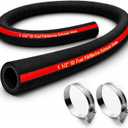 1.5" ID 48" Length Flexible Marine Fuel Filler Hose for FillerNeck with Two Hose Clamps, Fuel Tank Vent and Exhaust Hose, 1-1/2 Fuel Fill/Marine Exhaust Hose for Gasoline Methanol Ethanol Fuel, 58524