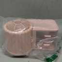 LETURE Rotating Office Desk Organizers and Accessories with 2 Drawer, Pencil Pen Marker Holder for Desk, Desktop Storage Organizers and Accessories for Office Home Art Supplies (Pink)