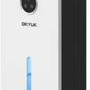 OKYUK Dehumidifier, 95 oz dehumidifiers for home,1000 sq. ft Dehumidifiers for Bedroom with 7 Colors LED Light, Ultra Quiet & Auto Shut off dehumidifiers for basements Ideal for RV, Bathroom, Bedroom