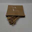 Elegant Lineshading 30-Piece Wooden Table Numbers - Rustic Gold Wedding Seat Numbers with Holders for Reception, Party & Event