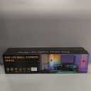 RGB LED Wall Sconces Set of Two with Remote, 15 Color Modes, Dimming, DIY 180° Rotate, Black Plug in Wall Sconces with Warm Light, Dynamic Multicolor Ambience Lights, Plug in Wall Light, 39.4 Inches