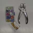 Eyelet Hole Punch Pliers, 3/16 in(5mm) Eyelet Grommet Pliers Kit Metal Eyelets Kits with 400PCS Multicolor Grommets Shoe Eyelets Grommet Sets for Leather Fabric Belt Clothes Decorative Repair