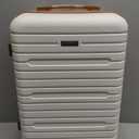 Carry on Luggage 22x14x9 Airline Approved with Spinner Wheels, Hardside Lightweight 20" Carry on Suitcase Airline Approved TSA Lock (Beige)