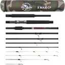 Rigged & Ready X Series Travel Fishing Rods. 6 Super Compact, Multi-Functional, Portable, Spin, Bass, Carp, Lure, Float, Fly Combos + Poles. 4 or 6 Tips & 5 to 25 Techniques Freshwater & Saltwater