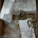 NUPTIO Hanging TeaLight Candle Holder: 24Pcs 2.36in Tree Tea Light Holders with LED Candles Small Glass Globes Ornament Clear Round Mini Terrarium Containers for Wedding Party Tree Decoration