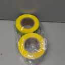Goldblatt Caution Tape, 2 Pack Yellow Caution Tape Roll, 3 Inch x 1000 Feet, Warning Safety Tape with Bold Black Font for Construction Location/Hazardous Areas or Halloween Decorations