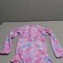 Baby Toddler Girl Long Sleeve Ruffle Swimsuit One Piece Zipper Rash Guard Bathing Suit with UPF 50+ Sun Protection (4-5T, Pink Mermaid)