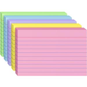 Index Cards 4x6, 200 Sheets, Ruled Color Flash Cards for Effective Studying and Note-Taking, Premium Note Cards, Essential School Supplies for College & Office, Home Organization & Study Supplies