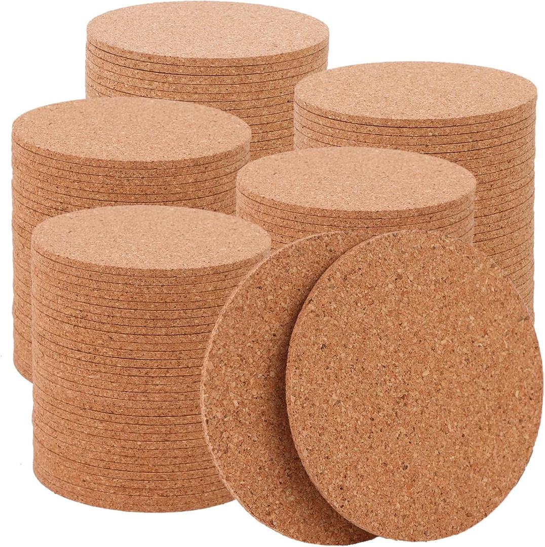 shells 120 Pcs Cork Coaster for Drinks 3.5 Inch Round Edge Coasters Bulk Absorbent Heat Resistant Coasters Blank Reusable Tea or Coffee Cork Coaster for Glass Cup Mug Office Home Table Decor, Wood shells 120 Pcs Cork Coaster for Drinks 3.5 Inch Round Edge Coasters Bulk Absorbent Heat Resistant Coasters Blank Reusable Tea or Coffee Cork Coaster for Glass Cup Mug Office Home Table Decor, Wood