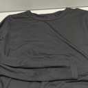 Gihgoew  Womens Top Crewneck Soft Long Sleeve Shirts Fall Clothes Casual Tshirt Basic Tee  Black Size L