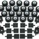 Tires Wheels and Axles Sets - 56 Pieces Brick Accessories Basic Classic Building Block Toys,Car Truck Wheels Parts