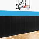 Basketball Wall Panels, 2" Thick Wall Pads for Gym, Gym Wall Padding with Waterproof Leather, Anti Collision Padded Foam Mat Protection for Kids Basketball Hoops (Black)