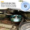 753-08171 Idler Pulley Kit Replaces 756-04129B 756-04129C 753-08068A 12675 for Cub Cadet 50" RZT54 RZT50 RZT42 LTX1050 LTX1045 LTX1040 LT1500 LT1045 Craftsman LT2000 Troy Bilt 42" Tractors