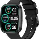 Smart Watches for Men/Women, 1.75" Bluetooth Call, AI Voice Smartwatch, 24/7 Heart Rate Monitor, Blood Pressure/SpO2/Sleep Tracker, IP68 Waterproof, 100+ Sports Fitness Tracker for Android iOS Black