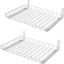 WALMANN Wall Shelves, 12 * 18 inch Wall-Mounted Storage Shelves for Garage, Closet, Laundry Room, Heavy Duty Wall Shelving, Holds Up to 60 lbs(Pack of 2, White)