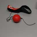 Boxing Reflex Ball with Punch Counter App, Fun Punch Game with Headband, Hand Eye Coordination Training | Boxing Equipment, Fitness Gift Ideas for Teen Boys and Anyone into MMA Training (Red)